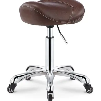 

M8 Beauty Stool Barber Shop Chair Hair Salon Rotating Lift Stool Nail Makeup Salon Pulley Workbench Minimalist Modern