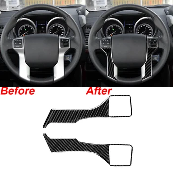 

Steering Wheel Sticker Carbon Fiber Car Decoration Decals Car Styling Tools For Toyota Land Cruiser 150 Prado LC150 FJ15