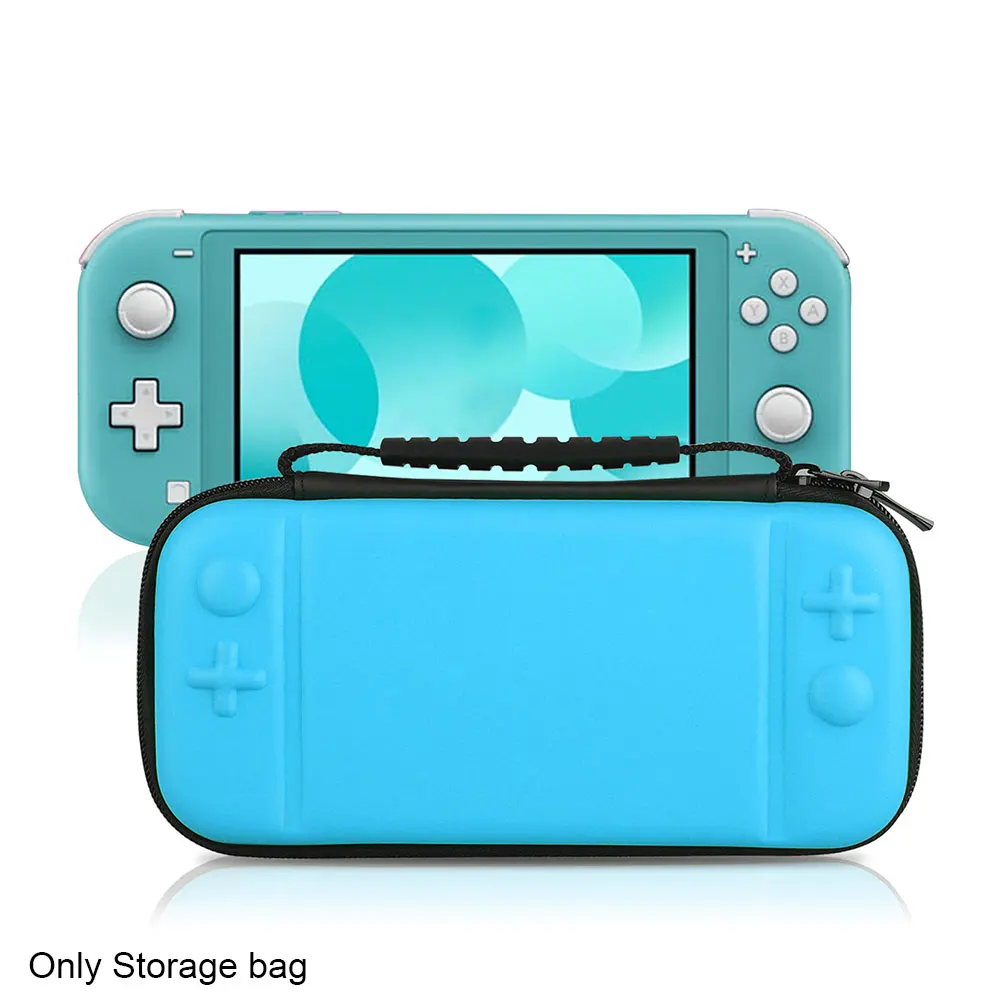 Tote защитный чехол для путешествий с 8 игровыми слотами прочный EVA держатель на молнии портативный чехол, сумка для переноски для переключателя Lite - Цвет: Синий