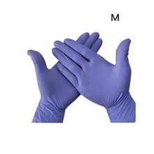 100 шт порошок свободный Толстый водонепроницаемый лабораторный осмотр стиральная Бытовая Чистка стерильные одноразовые медицинские испытания нитриловые перчатки