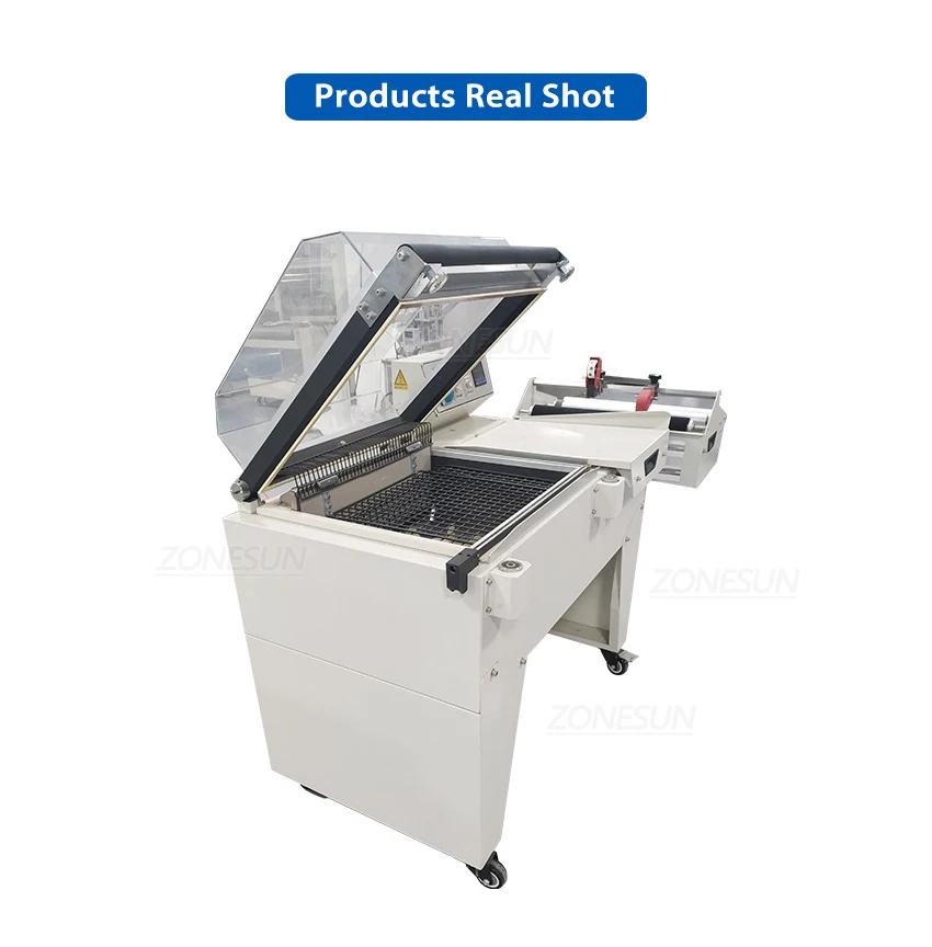 Полуавтоматическая термоусадочная машина ZONESUN для упаковки в термоусадочную пленку 