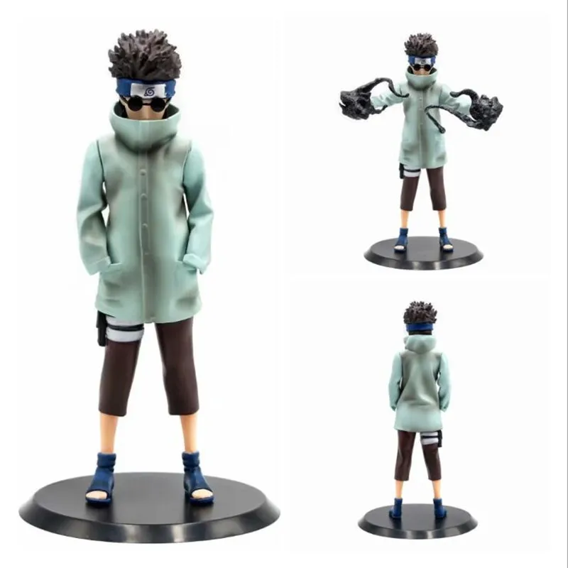 Аниме статуя Aburame Shino ПВХ фигурку аниме Dragon Ball фигурка Коллекционная модель