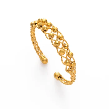 

Anniyo Hawaiian Ball Bangle Gold Color Guam Bracelet Bangle Kiribati Chuuk Micronesia Marshallese African Banglets Women #234306