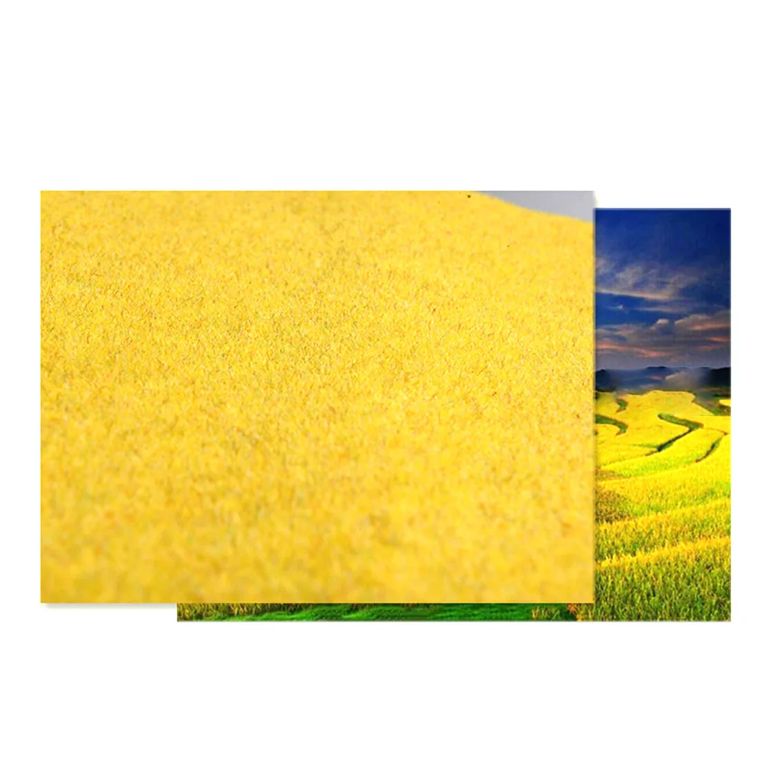 

100 X 250cm Artificial Grassland Grass Lawn Turf Grass DIY Railway Model Sand Table Model Decor - Golden/Dark Green/Yellow Green