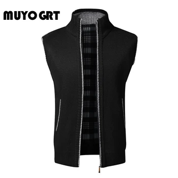 

Laamei Autumn Winter Warm Knitted Sweater Jackets V-neck Cardigan Coats Sweater Vest Plus Size 3XL Oversize Leisure Vests