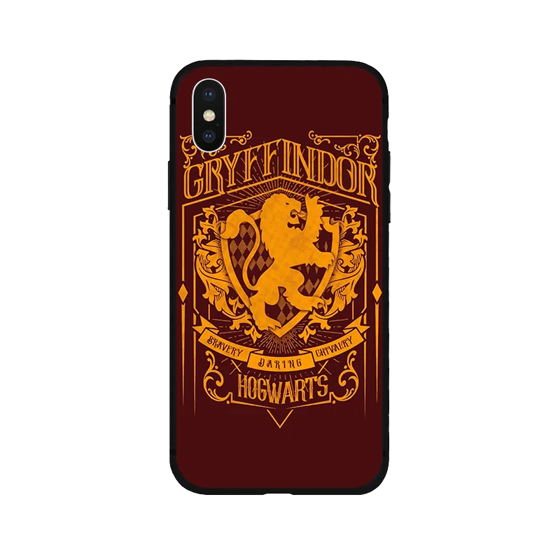 Magic school Gryffindor мягкий силиконовый черный чехол для телефона iPhone11 pro 5 5S se 6 6s 7 8 plus X Xs XR max