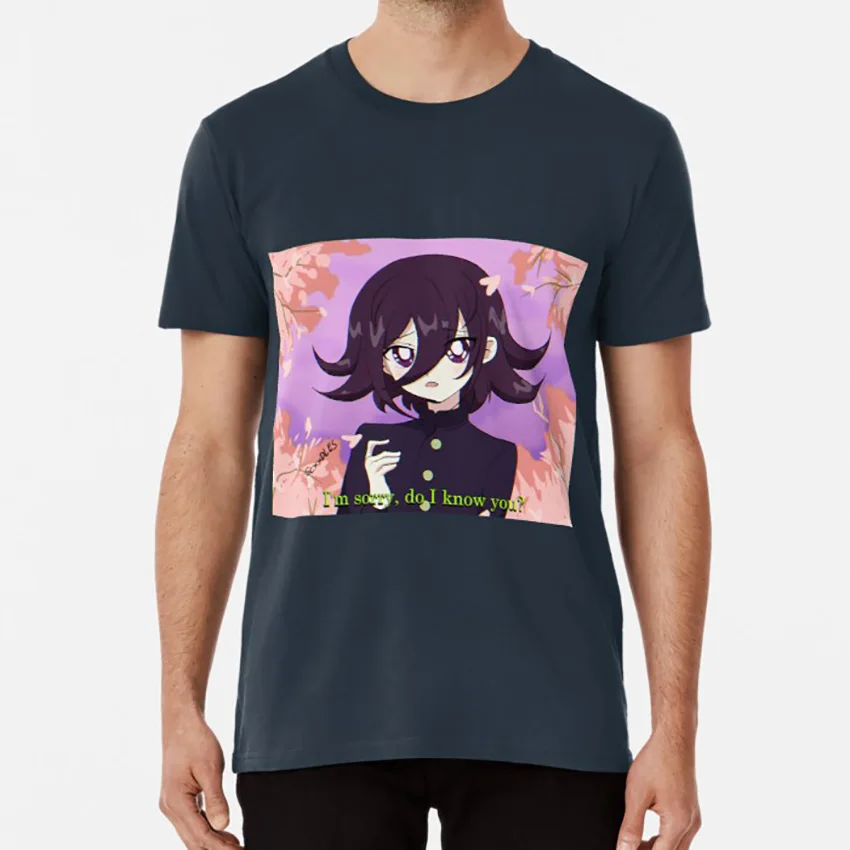 90s ouma kokichi футболка danganronpa ouma kokichi ouma 90s аниме данганронпа v3 - Цвет: Тёмно-синий