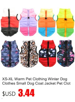 Fashion Pet Small Dog Clothes Winter Warm Dog Jacket Harness Chihuahua Puppy Coats XS-XL