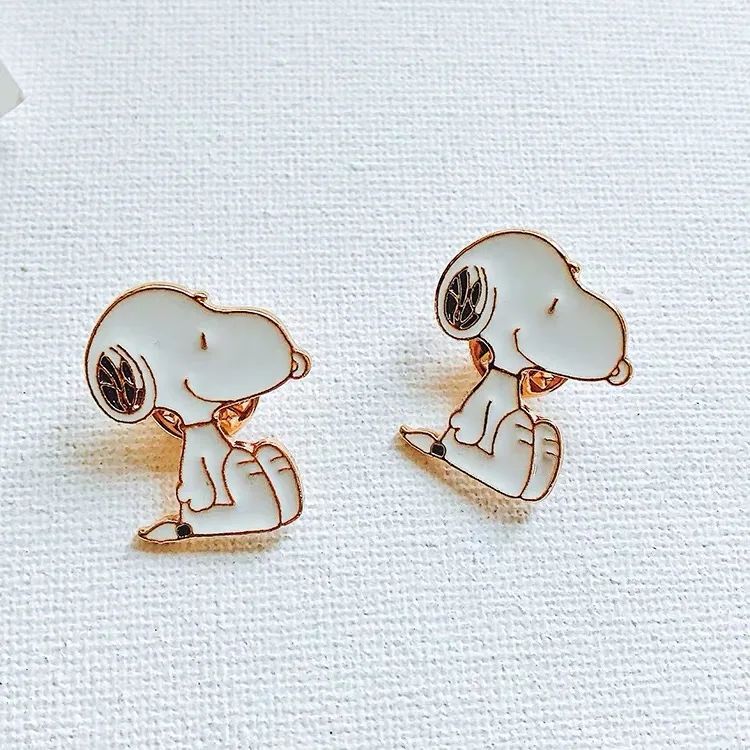 1 шт. Peanuts Rogue Dog мультфильм Kawaii брошь в виде щенка с металлическим маслом DIY Одежда