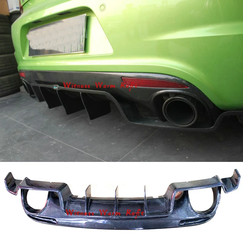 Углеродное волокно задний диффузор спойлер для Volkswagen VW Scirocco R бампер 2009 UP FRP