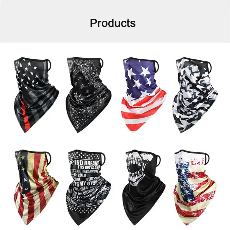 

19 colors Skull Magic Ring Neck Scarf Headband Multifunctional Bandana Face triangle Tubular Tube Unisex Men Women Magic Scarves