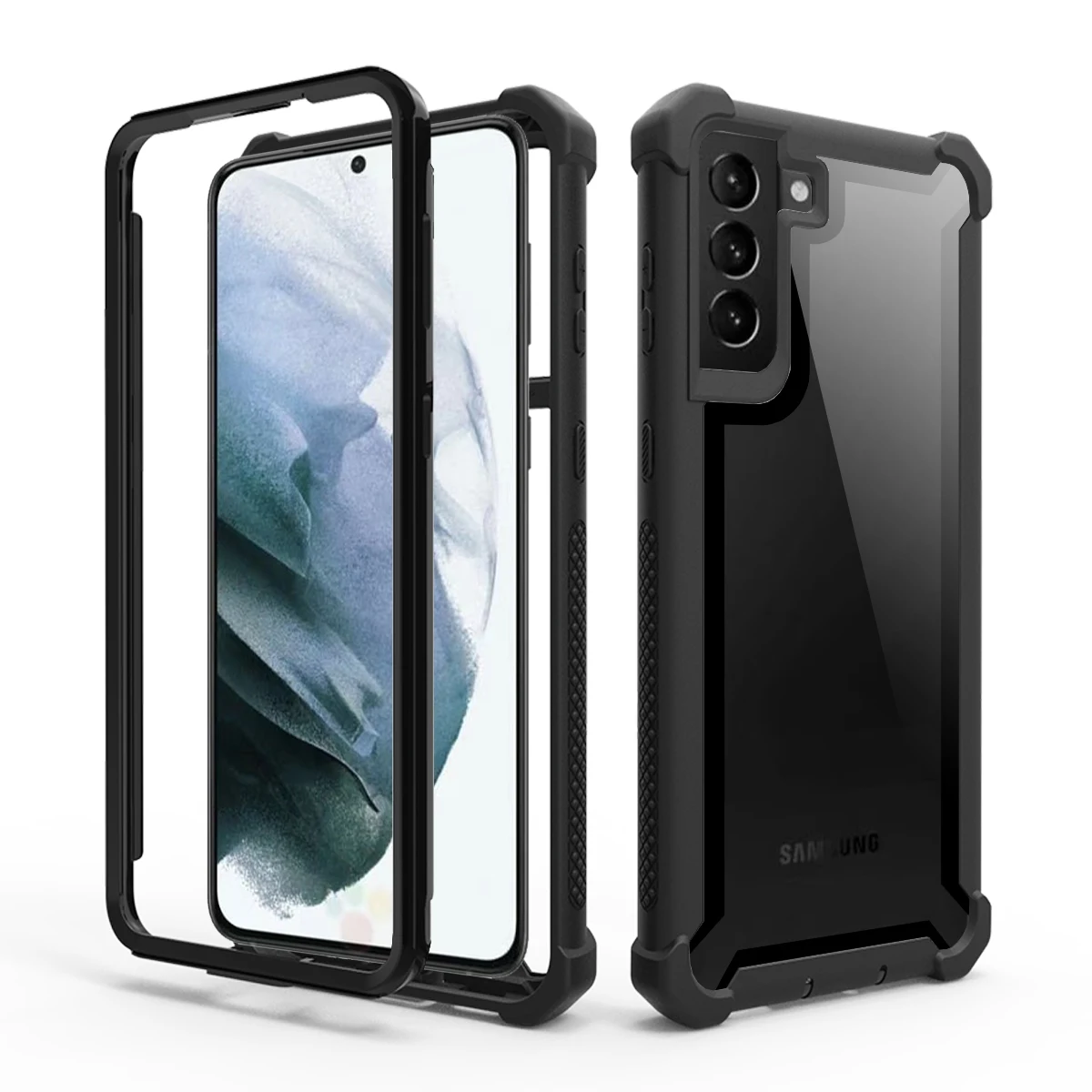 Сверхмощный защитный прозрачный чехол для Samsung Галактики S21 ультра S20 Fe S10 5G S9 S8 S7