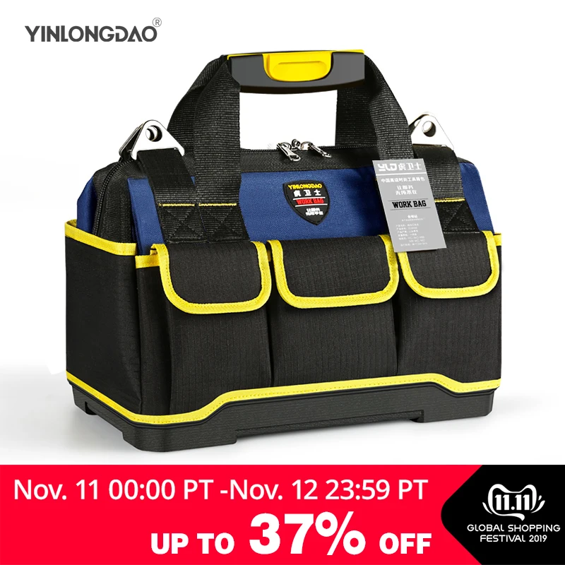 

13/16/18/20 Inch Multifunction Tool Bag Large Capacity Thicken Professional Repair Tools Bag Messenger Toolkit Bag 1Pc