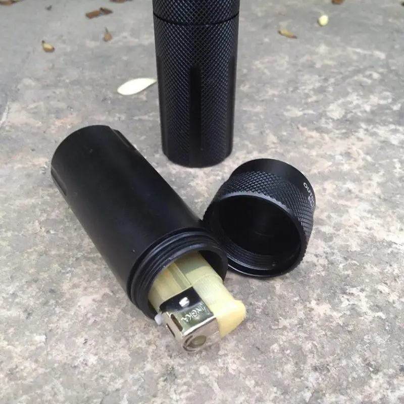 Outdoor Outdoor Waterproof Bottles Emergency First Aid Survival Pill Bottle Camping EDC Tank Box for Cigarettes Matches