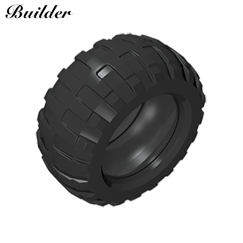 Little Builder 54120/15038 Wheel Tyre 94.8x44mm Technological Automobile Building Blocks DIY Assembly MOC Compatible Toy Part 1p | Игрушки и