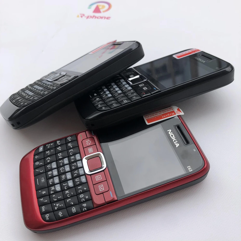 100% Оригинальный разблокированный мобильный телефон NOKIA E63 3G с клавиатурой QWERTY Wi Fi