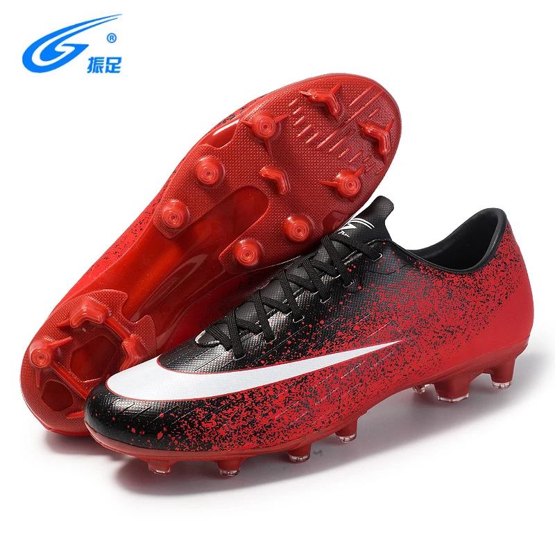 ZHENZU профессиональные футбольные ботинки мужские сникерсы дети chuteira futebol zapatos de futbol длинные шипы европейские размеры 35-44