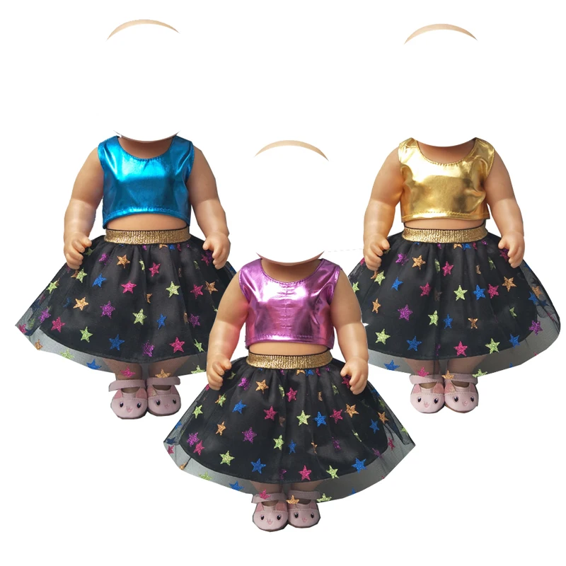 For Doll Dress for 18 Inch Girl Baby Toys Children New Year Gift | Игрушки и хобби