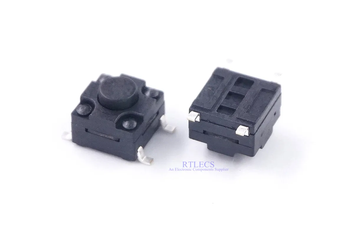 1000 pcs SMD IP67 Водонепроницаемый тактильный переключатель 6,2x6,2 мм Высота 5,0 мм нормально открытый SPST-NO кнопочный моющиеся мгновенный 6x6