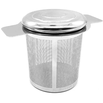

2 Set, Loose Leaf Tea Steeper,18/8 Stainless Steel Tea Basket and Tea Infuser Fine Mesh Filters Tea Strainer Steeper