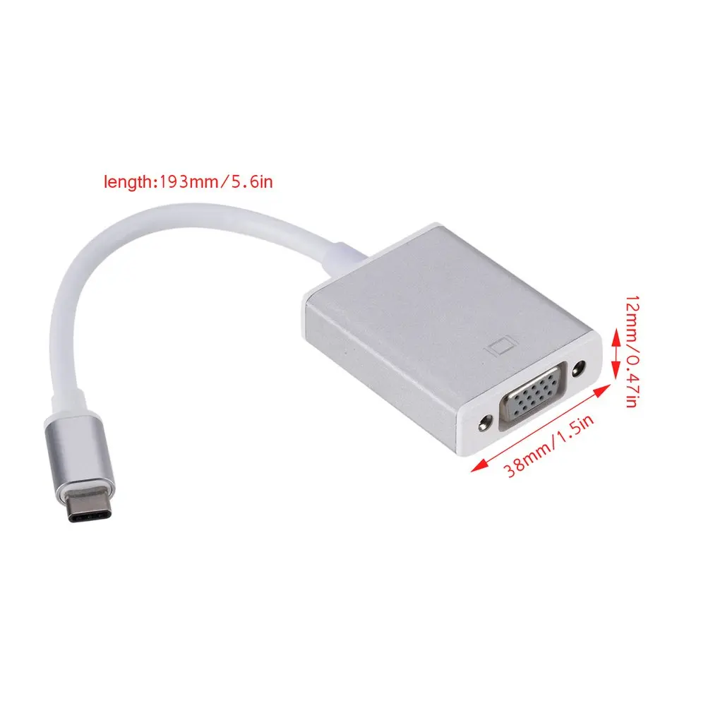 Usb type C Usb 3,1 C мужской разъем для Vga и Usb женский цифровой Av многопортовый адаптер для нового MacBook, Surface Pro