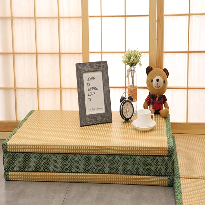 1 шт. складной японский матрас татами прямоугольный напольный соломенный Коврик