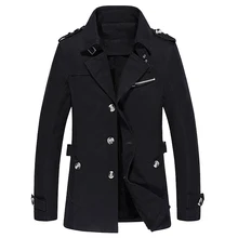 Флисовый Тренч для мужчин размера плюс XXXXXL, осенне-зимнее Мужское пальто из хлопка с эффектом потертости, однобортный однотонный M-5XL