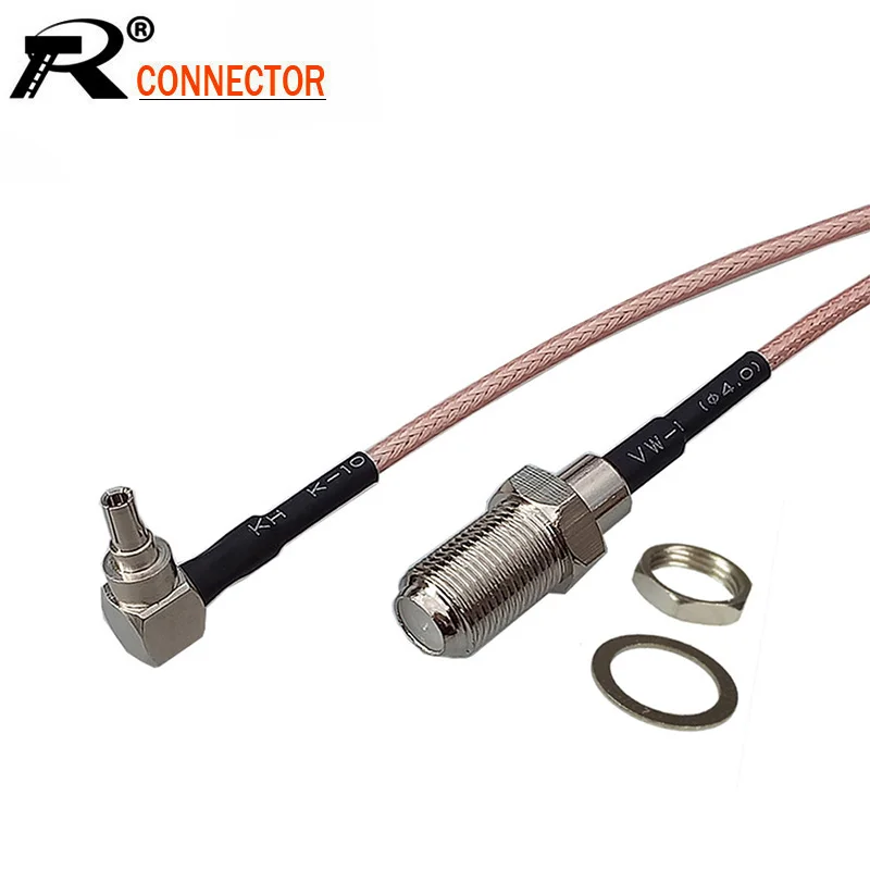 100pcs/lot F to CRC9 Cable Female Male Right Angle RG316 Pigtail 15cm/50cm/100cm for Huawei 3G/4G USB Modem | Обустройство дома
