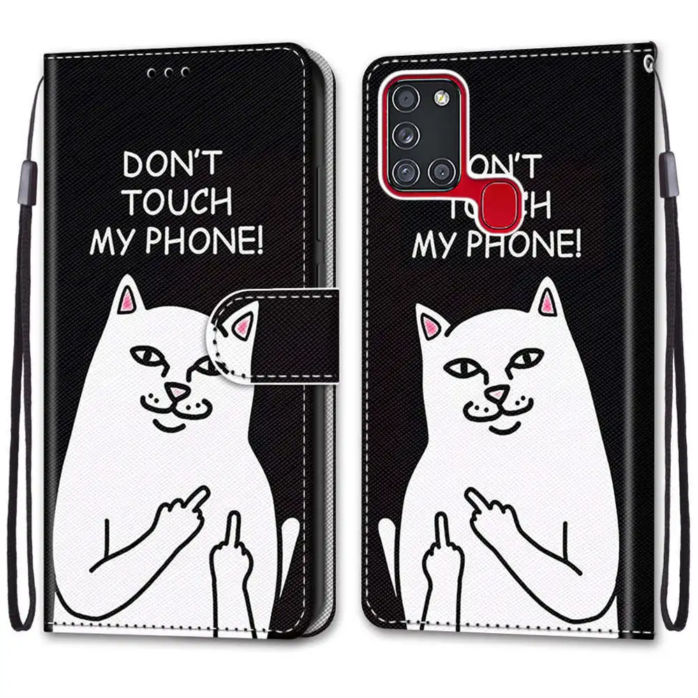 三星 A21S #B18中指白猫 -1.jpg_.webp