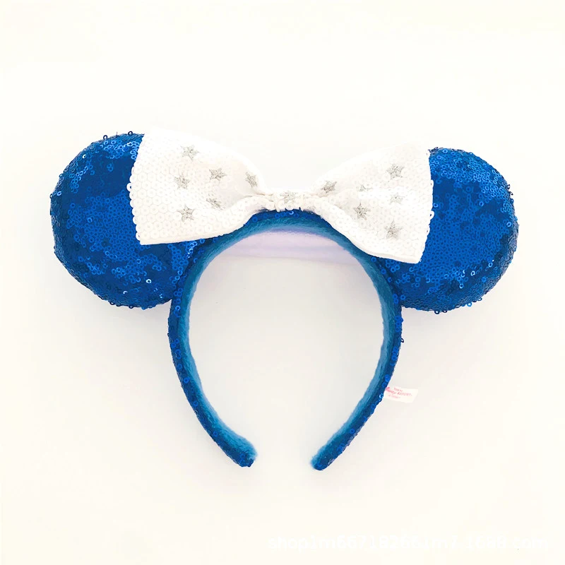 cool baby accessories Mickey Minnie Ears Headband Sequin EARS COSTUME Hallowmas Headband Cosplay Plush Gift plush mouse doll girls Party Hair band baby accessories clipart