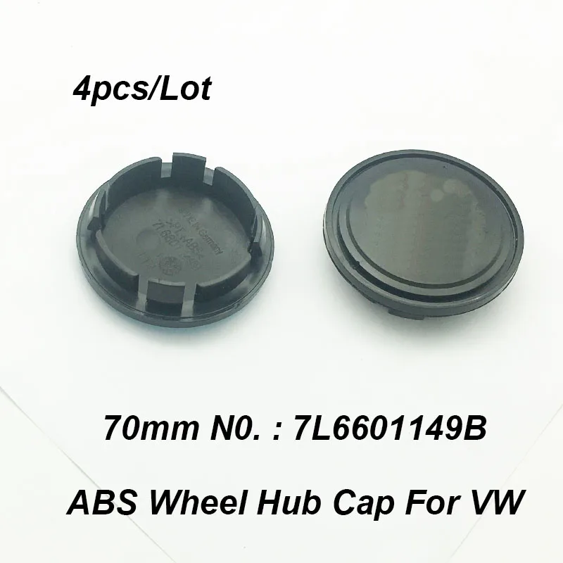 

Black/Blue 4pcs 70mm 7cm 7L6601149B Car Wheel Hubcap Emblem Wheel Rim Center Cap For Passat B6 B7 CC MK5 MK6 Tiguan Logo