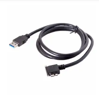 

1.2m 90 Degree Right Angled Micro USB Screw Mount to 3.0 Data Cable for Camera