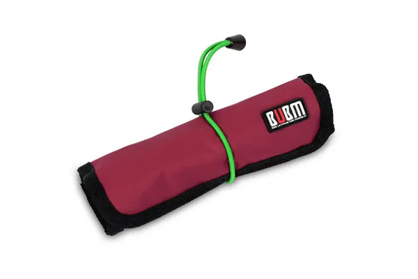 BUBM легкий дорожный Кабельный органайзер чехол рулон электроника Аксессуары сумка для хранения кабели наушники Дорожный комплект чехол - Цвет: S-red