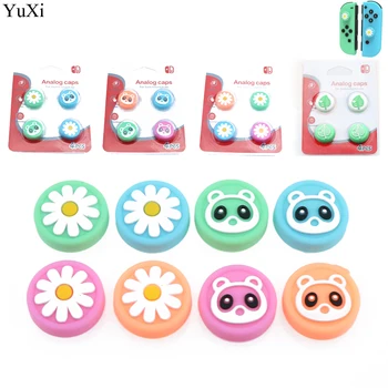 

Animal Crossing Cat Paw Bear Leaf Flower Thumb Stick Grip Cap Joystick Cover For Nintend Switch NS Lite Joy-con Controller Case