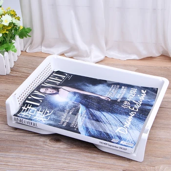 

A4 Paper Superimposed Desktop Files Storage Rack Box Plastic Letter Tray Office 53CC