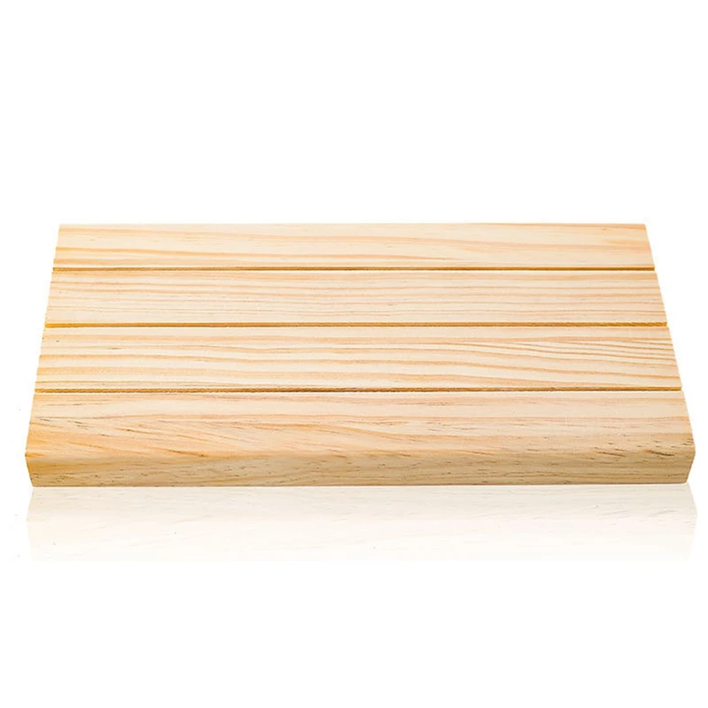

Solid Wood Earrings Jam Paper Jewelry Display Props Card 3 Slot Plate Jewelry Display Earrings Shelf Storage Jewelry Rack