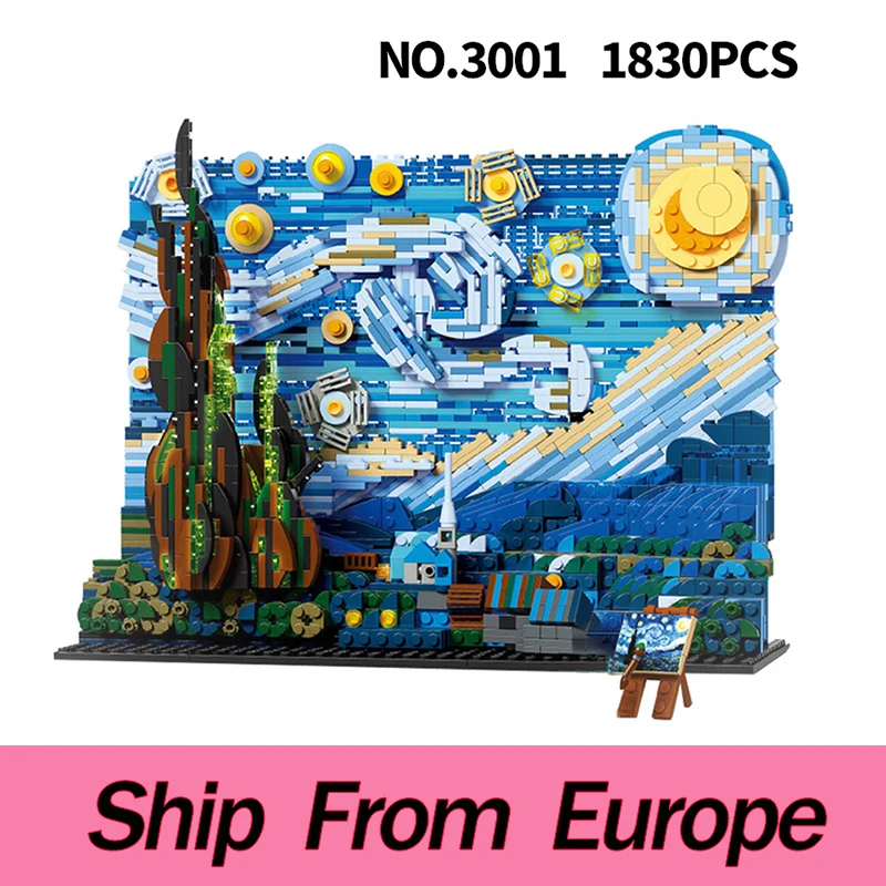 3001 конструктор Звездная ночь набор строительных блоков обучающие игрушки для