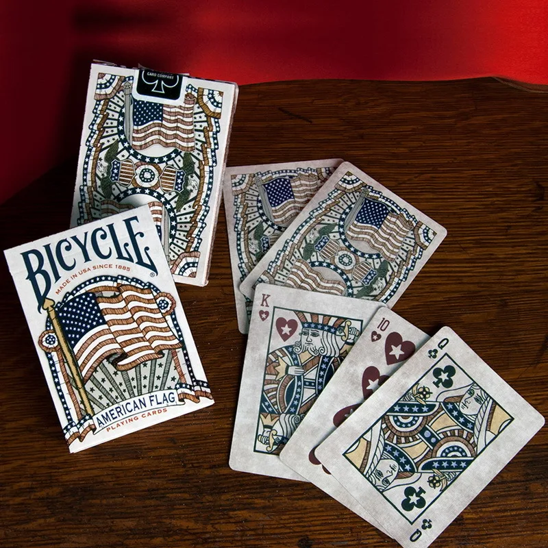 Велосипедный покерные игровые карты с американским флагом Heritage Story USPCC limited edition Deck новые Запечатанные волшебные карты магические фокусы реквизит