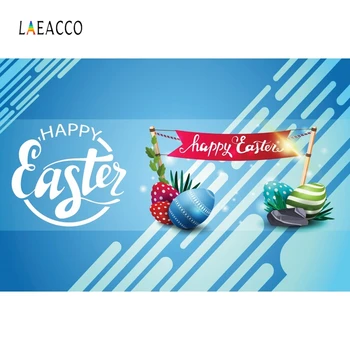 

Laeacco Happy Easter Photophone Eggs Streak Stripes Party Deco Photography Backgrounds Photographic Backdrops For Photo Studio
