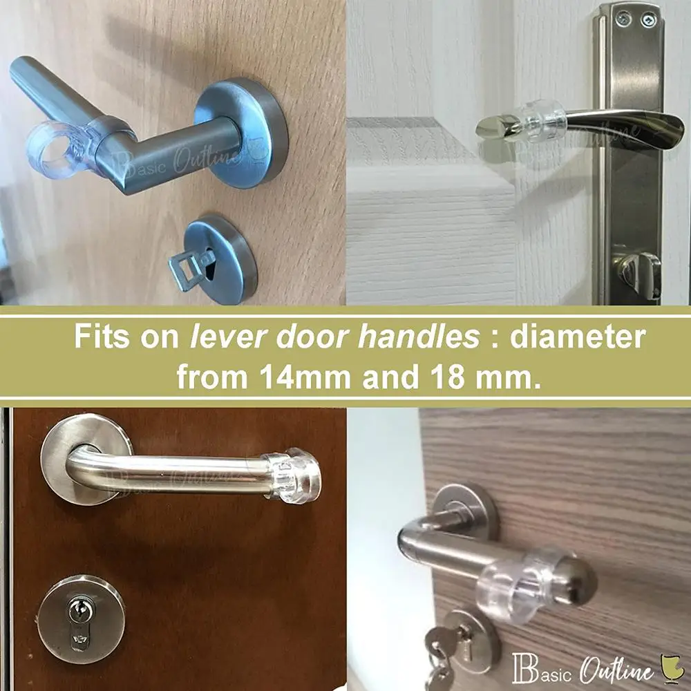 Door Stopper Silicone Door Stopper Door Stopper Bumpers 5pcs Transparent Door Stopper PVC Anti-Collision Door Handle Buffer Baby Safety Shockproof Pad Walls Furniture Protective