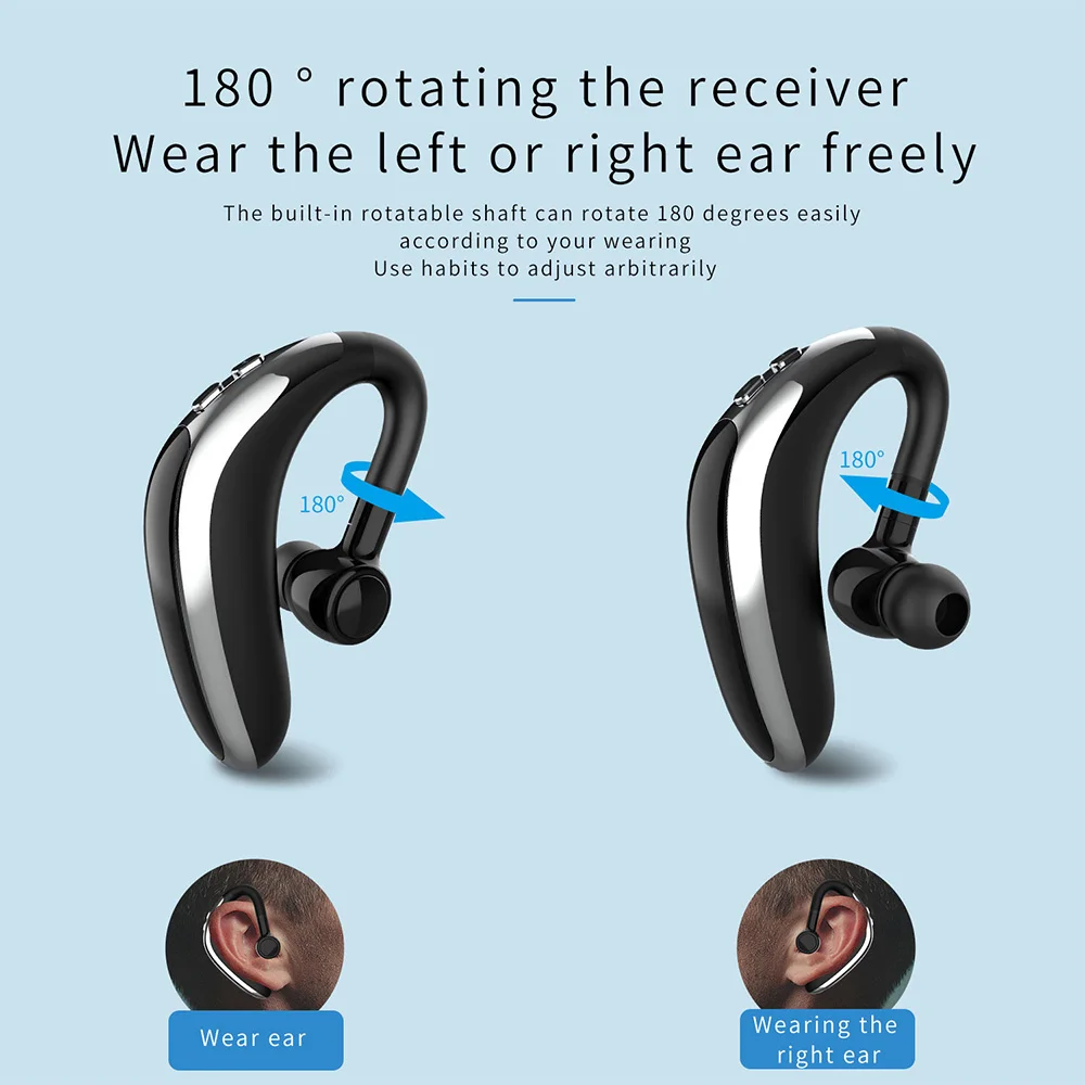 H500 Bluetooth V5 0 Drive Earphones Wireless Hook Design Comfortable Mobile Phone Alternate Earbud For Left Right Ear Headset