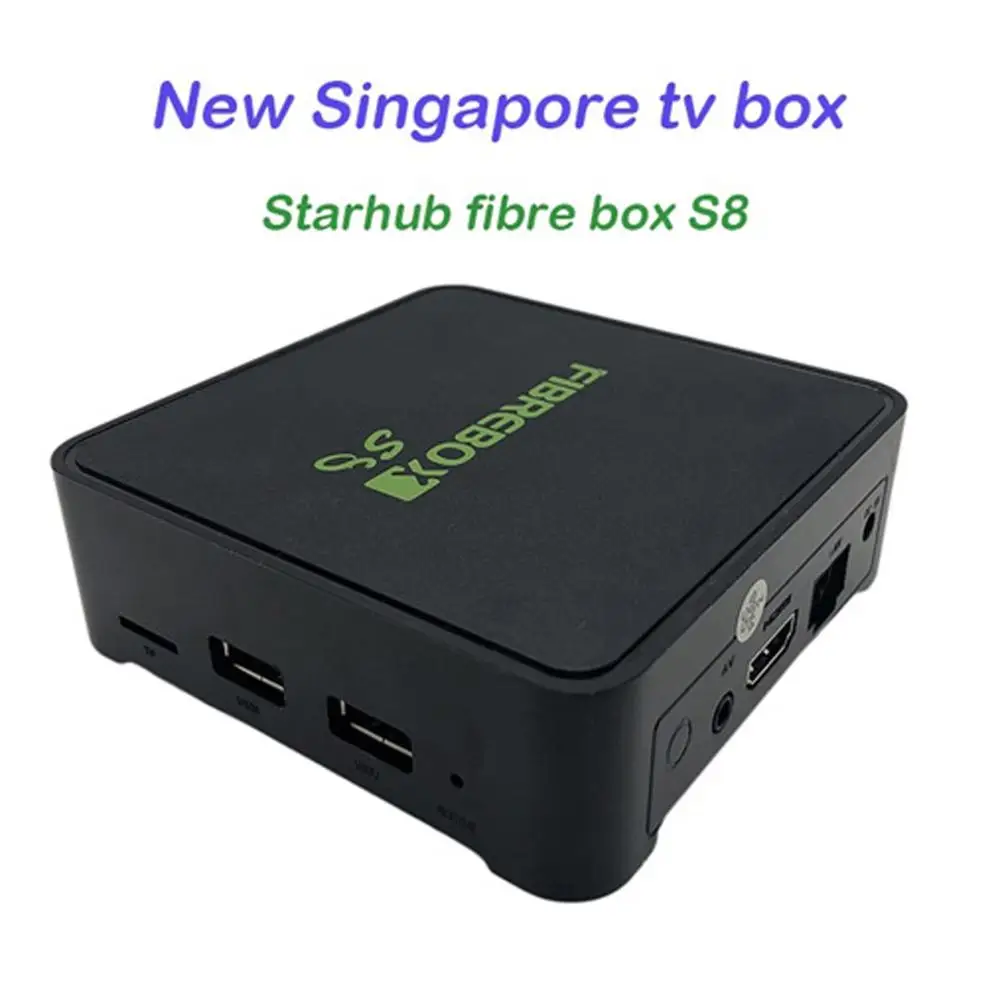 ТВ приставка Fibrebox S8 из сингапурского волокна с Wi Fi dongle лучшая на Android|ТВ-приставки