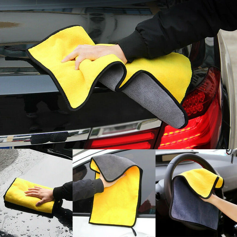 Toalha de Limpeza do Carro Detalhando Reusável 6 Pces Profissional 800gsm 38x45 cm 4 Toalha de limpeza do carro 800gsm detalhando