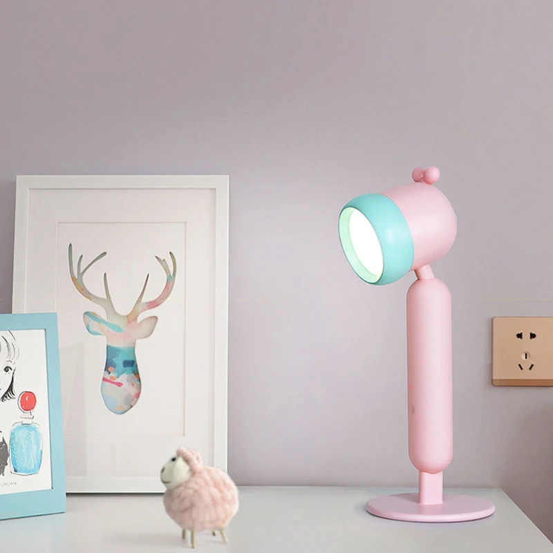 USB Chargeable LED Table Lamp Cute Children Reading Learning Eye Protect Nigh Lamp  For Living Room Home Night Light