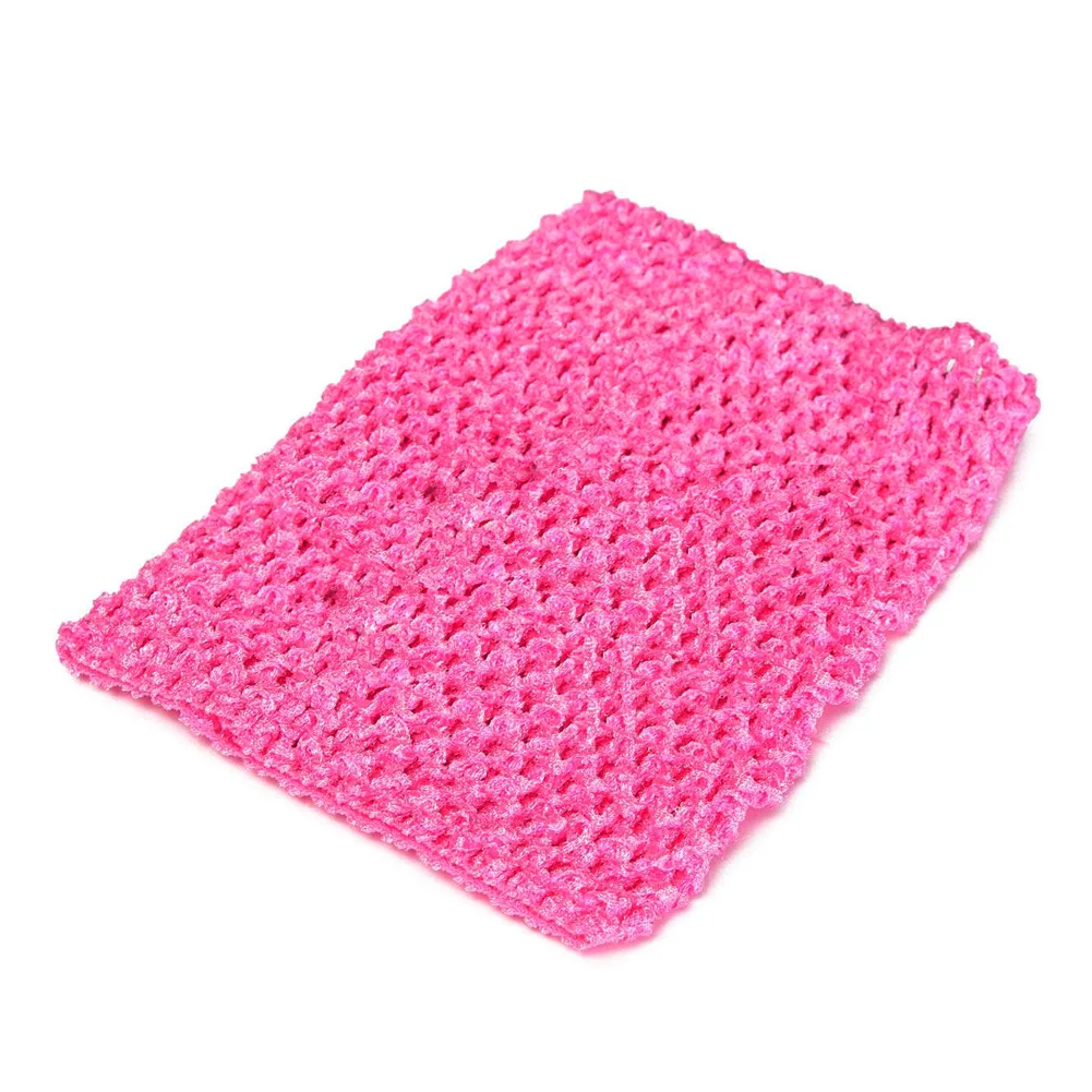 HX5D 9" Crochet Tube Top Elastic Waistband Headband Hair Band Girls Tutu Skirt