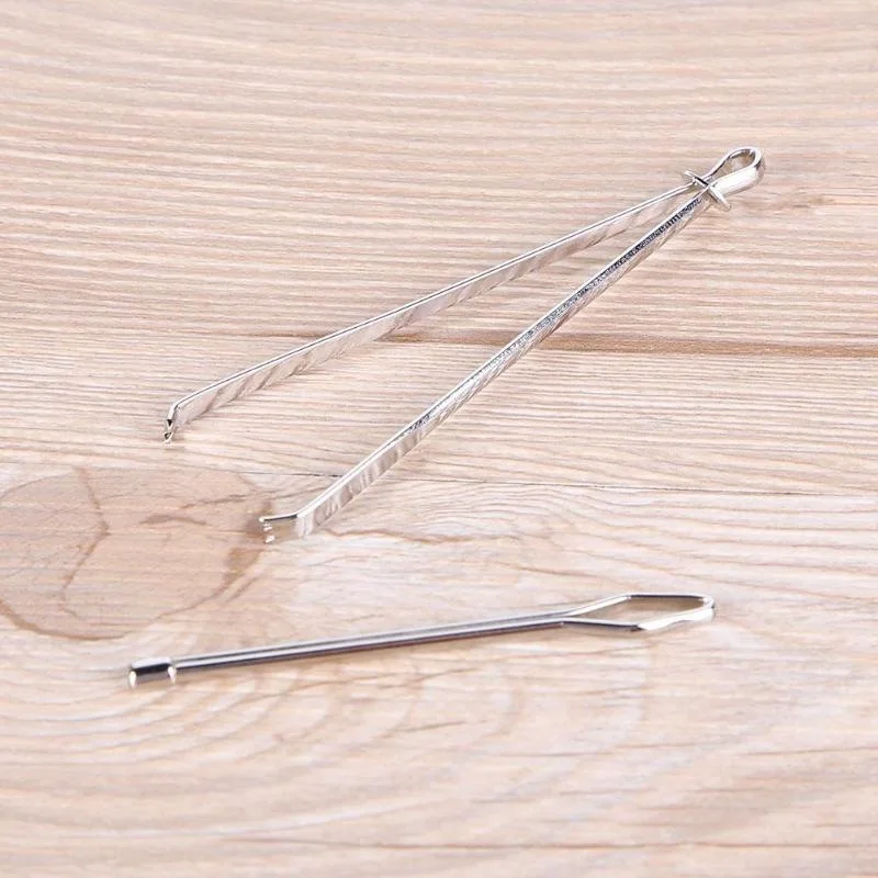 1 компл./лот DIY Швейные инструмент Нержавеющая сталь привел зажимы эластичный пояс носить Веревка Инструмент для плетения сумка Обёрточная бумага веревка аксессуары для рукоделия
