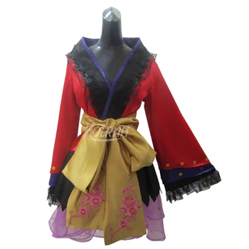 

VOCALOID Megurine Luka Cosplay Costume dress girdle Suit Uniform dress Cos Hot Sale Kimono bathrobe