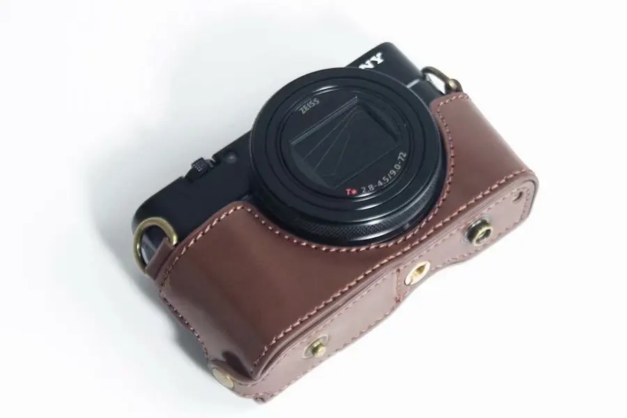 Чехол из искусственной кожи для камеры sony RX100 RX100 II III RX100 IV V RX100 VI M7 M6 M5 M4 M3 M2 чехол с ремешком