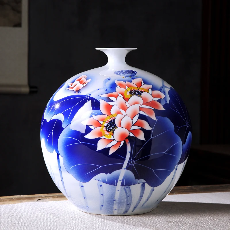 

Jingdezhen Ceramics Craft Supplies China Traditional Craft Hand-painted Blue and White Porcelain Best Antique Good Years 2 Model