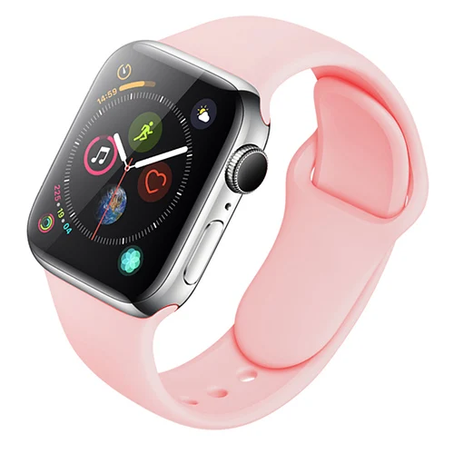 color 11 Силиконовый ремешок для Apple Watch 38 мм 42 мм спортивный браслет резиновый ремешок для часов Iwatch 5 4 44 мм 40 мм для Apple Watch 3 2 1 ремешок - Цвет ремешка: color 11
